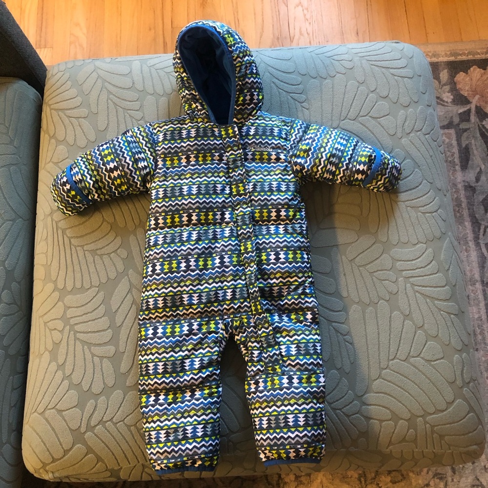 Columbia down-filled snowsuit